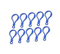 Unifizz 24Pcs Acrylic Lobster Claw Clasps, 48mm Assorted Plastic Snap Hooks for DIY Craft, Keyrings, Bag Charms, Squishmallow Clips, Backpack Accessories, Sapphire Blue