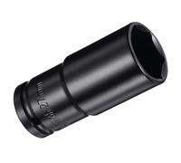 Unifizz 2Pcs 1/2 Inch Drive - 27mm Deep Impact Socket with 6 Point Design, Heat-Treated Cr-V Steel 78mm Length, Metric Sizes