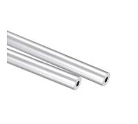 Unifizz 2Pcs 6063 Aluminum Round Tube 9mm OD 5mm ID 250mm Length Seamless Straight Pipe Tubing for Home Industry DIY Crafts