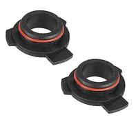 Unifizz 2pcs 9012 HIR2 LED Car Headlight Black Universal Adapter Base Bulb Sockets Retainer Holder