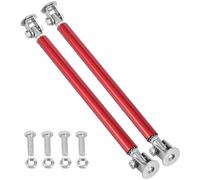 Unifizz 2pcs Bumper Lip Protector Splitter Strut Tie Rods 150mm Universal Car Adjustable Splitter Support Rods Red