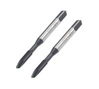 Unifizz 2Pcs M4 x 0.7 Spiral Point Threading Tap, H2 Tolerance HSS TICN Coated, Round Shank with Square End, Metric Screw Taps for Thread Repair