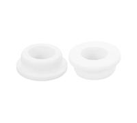 Unifizz 2Pcs Rubber Grommet 28mm Drill Hole, 19mm ID Hole Top Hat Grommet White Silicone Hole Plug Gasket for Automotive, Machinery and Wiring Applications