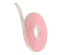 Unifizz 3/8 Inch Thin Love is Eternal Satin Ribbon 50 Yard Pink Ribbons for Gift Wrapping Bouquet Valentine Wedding Party Decoration