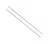 Unifizz 3.94 inch Stainless Steel Long Straight Sewing Needles Big Eye Embroidery Beading Needles for DIY Craft Yarn 20Pcs