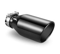 Unifizz 3 Inch Inlet Exhaust Tip, Chrome-Plated Stainless Steel, Angle Cut, Clamp On