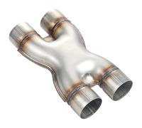 Unifizz 3 Inch Inlet X Pipe - Universal Stainless Steel Diesel X-Pipe for Efficient Gas Emission