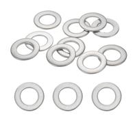 Unifizz 304 Stainless Steel M16 Flat Washers, 17mm ID 30mm OD 2mm Thick Metal Washers, 10Pcs