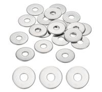 Unifizz 304 Stainless Steel M5 Flat Washers, 5.5mm ID 18mm OD 1.2mm Thick Metal Washers, 40Pcs