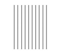 Unifizz 304 Stainless Steel Round Rod, 2.5mm x 70mm Solid Shaft Rods Lathe Bar Stock Solid Round Rod, Silver, 10 Pcs
