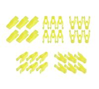Unifizz 30pcs Plastic Nylon Speaker Cover Clip Switch Bezel Clip Compatible With Toy-ota Le-xus 9046710203 (Yellow)