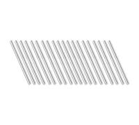Unifizz 3mm x 50mm 304 Stainless Steel Solid Round Rod for DIY Craft Model Car Helicopter Airplane - 20pcs