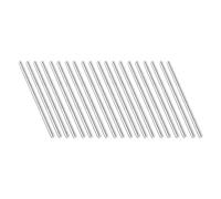 Unifizz 3mm x 75mm 304 Stainless Steel Solid Round Rod for DIY Craft Model Car Helicopter Airplane - 20pcs