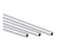 Unifizz 3Pcs 6063 Aluminum Round Tube 10mm OD 6mm ID 300mm Length Seamless Straight Pipe Tubing for Home Industry DIY Crafts
