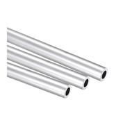 Unifizz 3Pcs 6063 Aluminum Round Tube 5mm OD 3mm ID 250mm Length Seamless Straight Pipe Tubing for Home Industry DIY Crafts