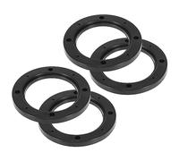 Unifizz 4pcs Car Speaker Spacer Mounting Spacer Plate Plastic 92mm ID Black Hollow Universal for 4 Inch
