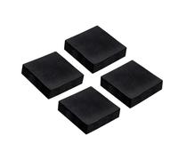 Unifizz 4PCS Rubber Anti-Vibration Pads Hard Pad 50mm Square Vibration Isolation Mats 15mm Thickness Non-Slip Rubber Blocks Anti-Skid Anti Noise for HVAC Compressor Air Conditioner