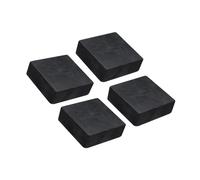 Unifizz 4PCS Rubber Anti-Vibration Pads Hard Pad 50mm Square Vibration Isolation Mats 20mm Thickness Non-Slip Rubber Blocks Anti-Skid Anti Noise for HVAC Compressor Air Conditioner