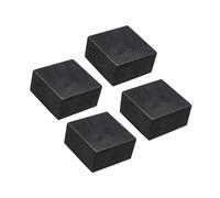 Unifizz 4PCS Rubber Anti-Vibration Pads Hard Pad 50mm Square Vibration Isolation Mats 25mm Thickness Non-Slip Rubber Blocks Anti-Skid Anti Noise for HVAC Compressor Air Conditioner