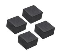 Unifizz 4PCS Rubber Anti-Vibration Pads Hard Pad 50mm Square Vibration Isolation Mats 30mm Thickness Non-Slip Rubber Blocks Anti-Skid Anti Noise for HVAC Compressor Air Conditioner