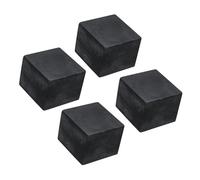 Unifizz 4PCS Rubber Anti-Vibration Pads Hard Pad 50mm Square Vibration Isolation Mats 40mm Thickness Non-Slip Rubber Blocks Anti-Skid Anti Noise for HVAC Compressor Air Conditioner