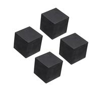 Unifizz 4PCS Rubber Anti-Vibration Pads Hard Pad 50mm Square Vibration Isolation Mats 50mm Thickness Non-Slip Rubber Blocks Anti-Skid Anti Noise for HVAC Compressor Air Conditioner
