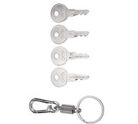 Unifizz 4X Keys Stamped CH751 Universal Fitment for RV Compartments Campers Cabinet Door Hatch Locks Carts T-Handles Pickup Shells Tool Boxes Trash Laundry Chutes Sprinkler Controllers