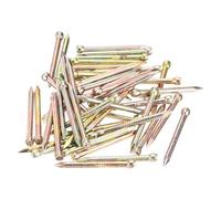 Unifizz 50pcs 28mm Finishing Nails Carbon Steel Headless Nails for Picture Hanging, Small Hardware Nails for Wood Frame, Wall Trim, Baseboards and Art Projects,Color Zinc