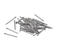 Unifizz 50pcs 35mm Finishing Nails Carbon Steel Headless Nails for Picture Hanging, Small Hardware Nails for Wood Frame, Wall Trim, Baseboards and Art Projects,Silver