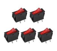 Unifizz 5Pcs ON/Off Boat Rocker Switch 12V 250V/15A 125V/20A 2 Pin Rocker Toggle Switch for Car Auto Boat Household Appliances