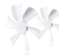 Unifizz 6 inch Replacement White Vent Fan Blades for RV Bathroom Vent Fan,fits for Heng's,Elixir,Ventline and Jensen roof vents and range hoods or any 12 Volt motor with a 0.094-inch D-shaped shaft
