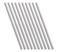 Unifizz 6mm x 250mm 304 Stainless Steel Solid Round Rod for DIY Craft Model Car Helicopter Airplane - 10pcs