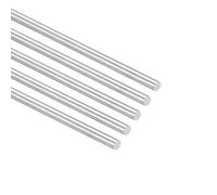 Unifizz 6mm x 400mm 304 Stainless Steel Solid Round Rod for DIY Craft Model Car Helicopter Airplane - 5pcs