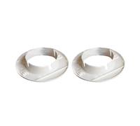 Unifizz ABS Pipe Collar, 68x26mm Snap-in Valve Tall Hole Cover Tap, White, 2PCS