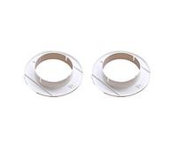 Unifizz ABS Pipe Collar, 95x26mm Snap-in Valve Tall Hole Cover Tap, White, 2PCS