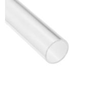 Unifizz Acrylic Tube Clear Plastic Pipe Round Rigid Tubing 26mm ID 30mm OD 6" for Lighting, Models, Plumbing, Crafts