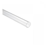 Unifizz Acrylic Tube Clear Plastic Pipe Round Rigid Tubing 31mm ID 35mm OD 10" for Lighting, Models, Plumbing, Crafts
