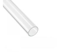 Unifizz Acrylic Tube Clear Plastic Pipe Round Rigid Tubing 31mm ID 35mm OD 14" for Lighting, Models, Plumbing, Crafts