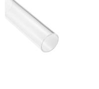 Unifizz Acrylic Tube Clear Plastic Pipe Round Rigid Tubing 41mm ID 45mm OD 6" for Lighting, Models, Plumbing, Crafts