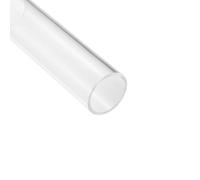 Unifizz Acrylic Tube Clear Plastic Pipe Round Rigid Tubing 44mm ID 50mm OD 6" for Lighting, Models, Plumbing, Crafts