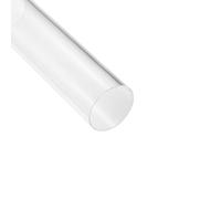 Unifizz Acrylic Tube Clear Plastic Pipe Round Rigid Tubing 47mm ID 50mm OD 6" for Lighting, Models, Plumbing, Crafts