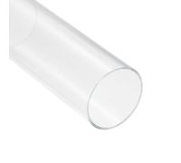Unifizz Acrylic Tube Clear Plastic Pipe Round Rigid Tubing 51mm ID 55mm OD 6" for Lighting, Models, Plumbing, Crafts