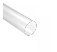 Unifizz Acrylic Tube Clear Plastic Pipe Round Rigid Tubing 66mm ID 70mm OD 10" for Lighting, Models, Plumbing, Crafts