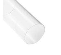Unifizz Acrylic Tube Clear Plastic Pipe Round Rigid Tubing 66mm ID 70mm OD 6" for Lighting, Models, Plumbing, Crafts