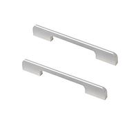 Unifizz Aluminum Alloy Cabinet Door Pull, Hole Center 192mm Furniture Drawer Wardrobe Handle, Cabinet Door Knob, Matt Silver, 2 Pcs