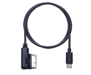 Unifizz AMI to USB C Music Interface MP3 Adapter Audio Adaptor Compatible for A-u-di A3, A4, S4, A5, S5, S6, A8, S8, A8-L, Q3 Q5, Q7, TT, R8, for VW for Je-tta, Golf Mk6,for Touareg 1.63ft