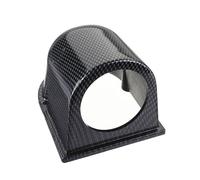 Unifizz Black Carbon Fiber 2" 52mm Universal One Hole Dash Dashboard Car Gauge Pod Mount Holder ABS for Truck Boat Motorcycle