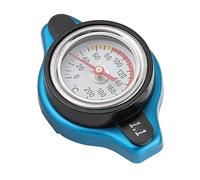 Unifizz Blue Thermostatic Radiator Cap, Universal Thermostatic Radiator Cap Water Tank Cover Leakproof W/Temperature Gauge(Big head 1.1bar)