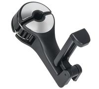 Unifizz Car Headrest Hidden Hook with Phone Holder, Universal 360° Rotation, 2 in 1 Car Seat Hooks for Purses, Bags, Toys, Bottles, and More (Silver)