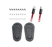 Unifizz Carbon Fiber Racing Car Bonnet Plus Flush Mount Hood Latch Steel Pin Locking Kit - Enhance Your Custom Racing Look